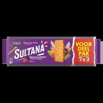 Sultana Blackberry fruit biscuits family pack