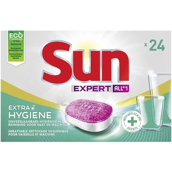 Sun All in 1 dish washing tabs extra hygiene