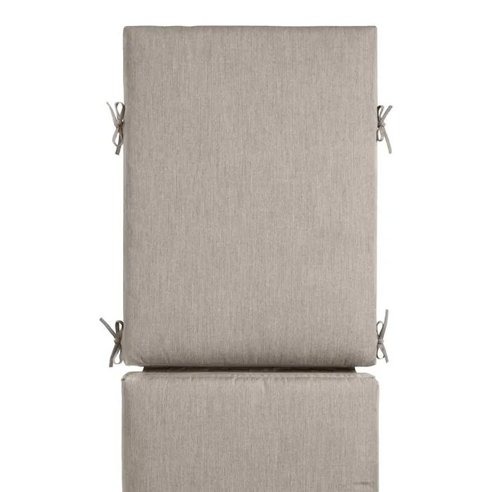 Sunbrella Khaki Ash Cast Outdoor Chaise Lounge Cushion