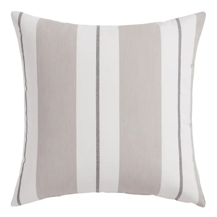 Sunbrella Linen Stripe Outdoor Throw Pillow