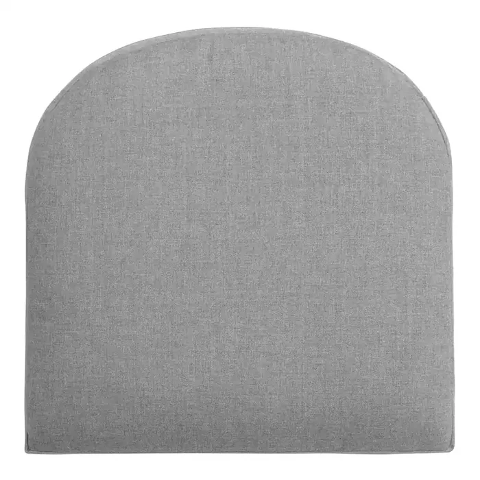 Sunbrella Slate Gray Cast Gusseted Outdoor Chair Cushion