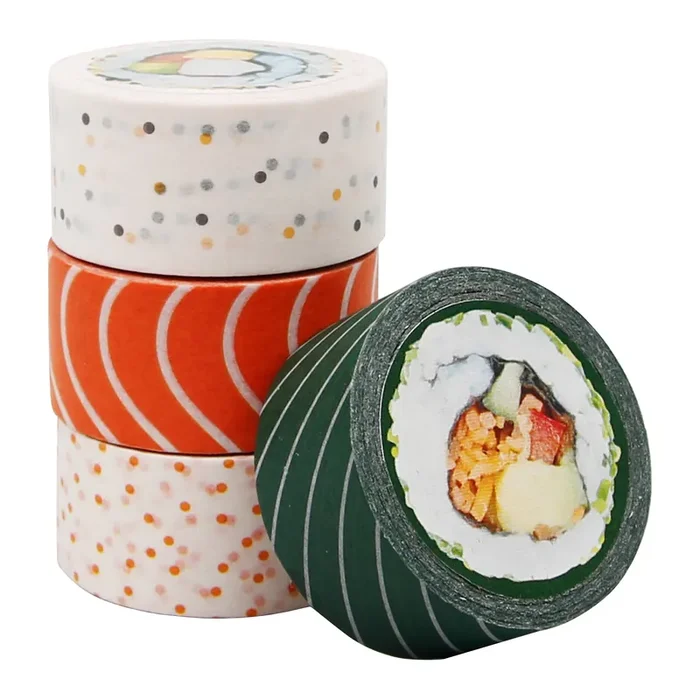 Sushi Roll Washi Tape 4 Pack