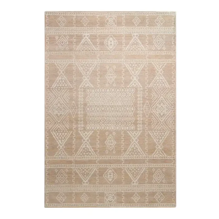 Sydney Brown and Ivory Geo Woven Area Rug