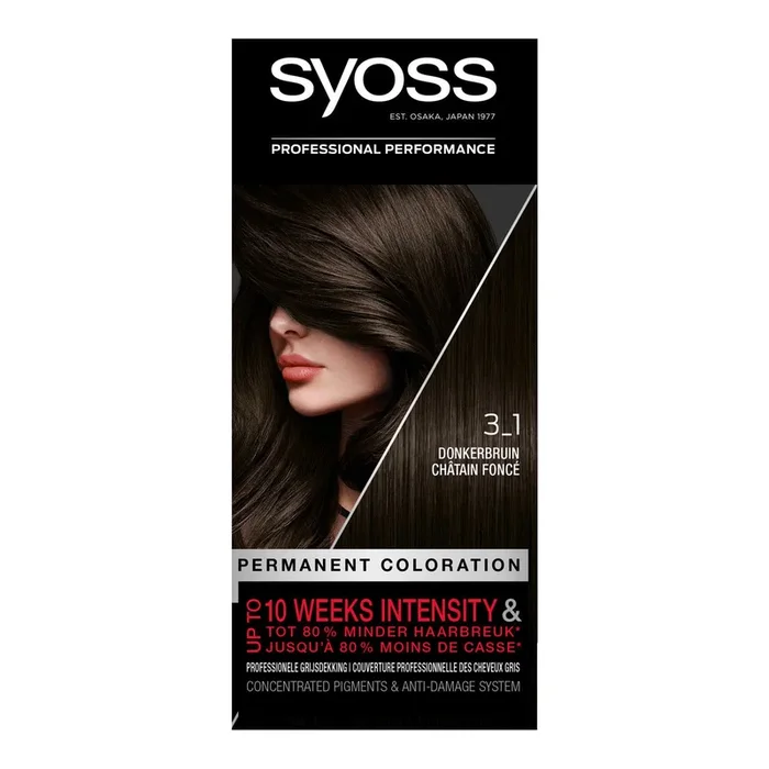 Syoss Coloration 3-1 dark brown hair color