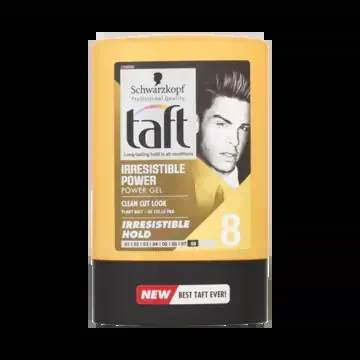 Taft Irresistible power level 8 hair gel