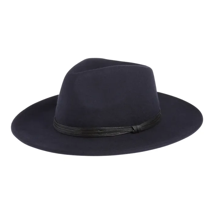 Tall Navy Wool Rancher Hat