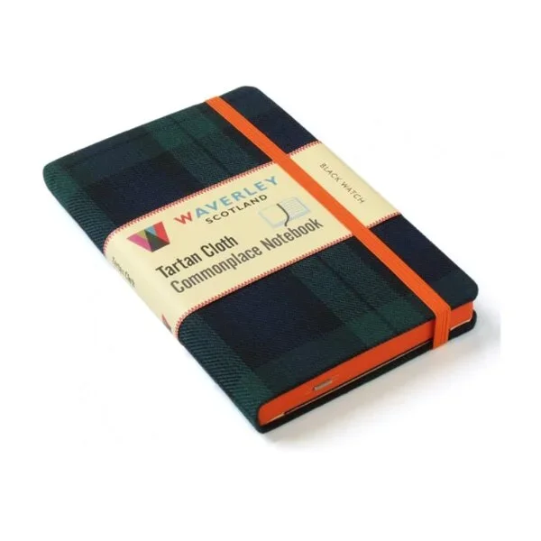 Tartan Cloth Notebook – Black Watch (Large)
