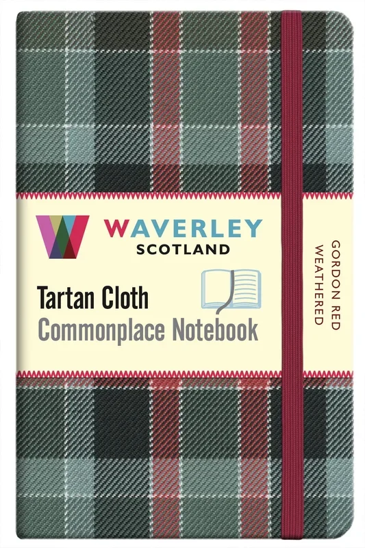 Tartan Cloth Notebook – Gordon Red Weathered