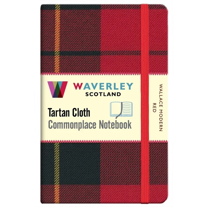 Tartan Cloth Notebook – Wallace Modern Red