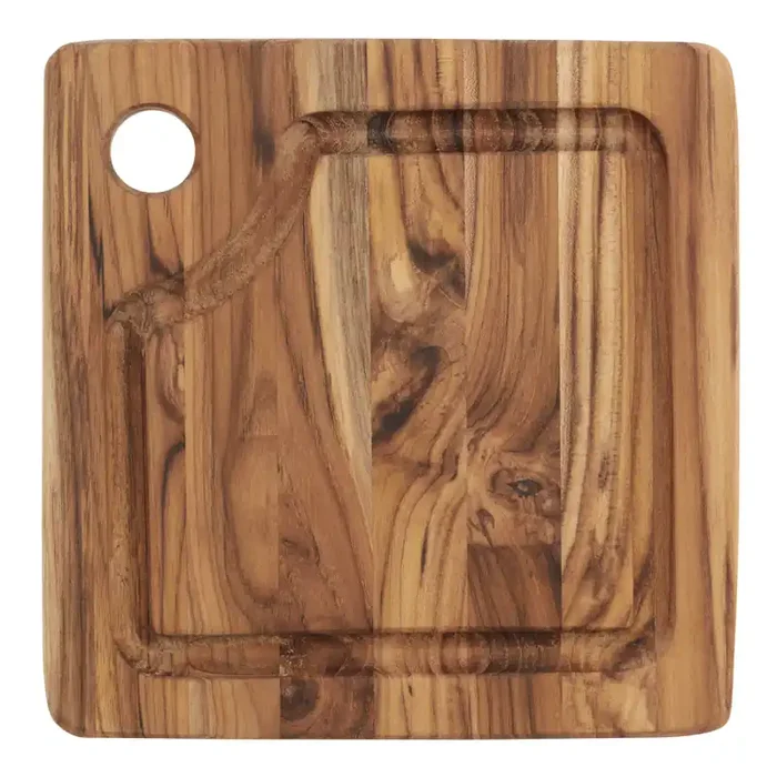 Teakhaus Mini Edge Grain Wood Trencher Cutting Board