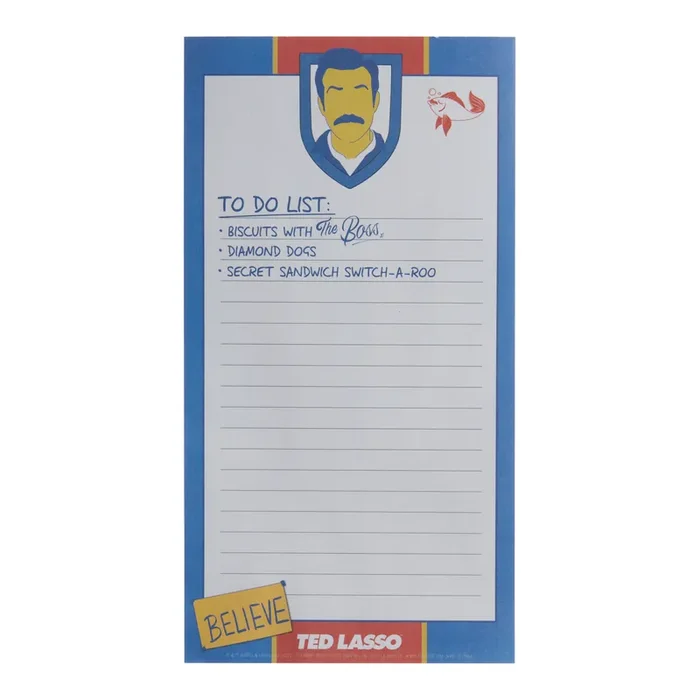 Ted Lasso Magnetic To Do List Notepad