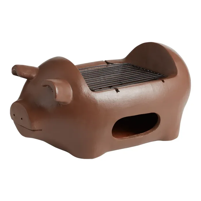 Terracotta Pig Shaped Grill