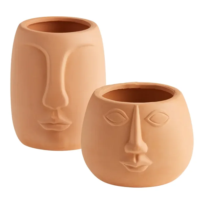 Terracotta Sun Face Scented Citronella Candle