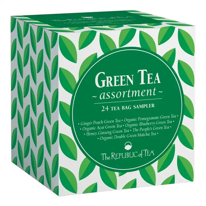 The Republic of Tea Assorted Green Tea Cube 24 Count