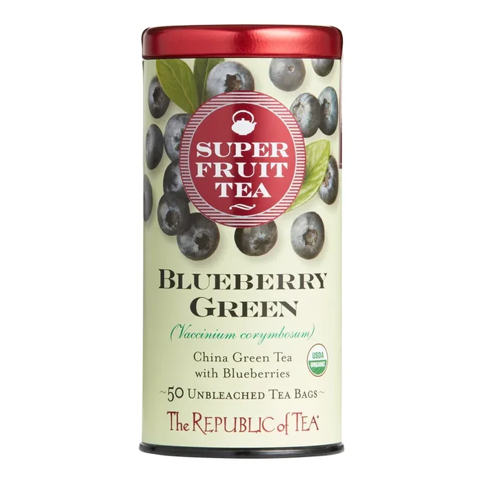 The Republic of Tea Organic Blueberry Green Tea 50 Count
