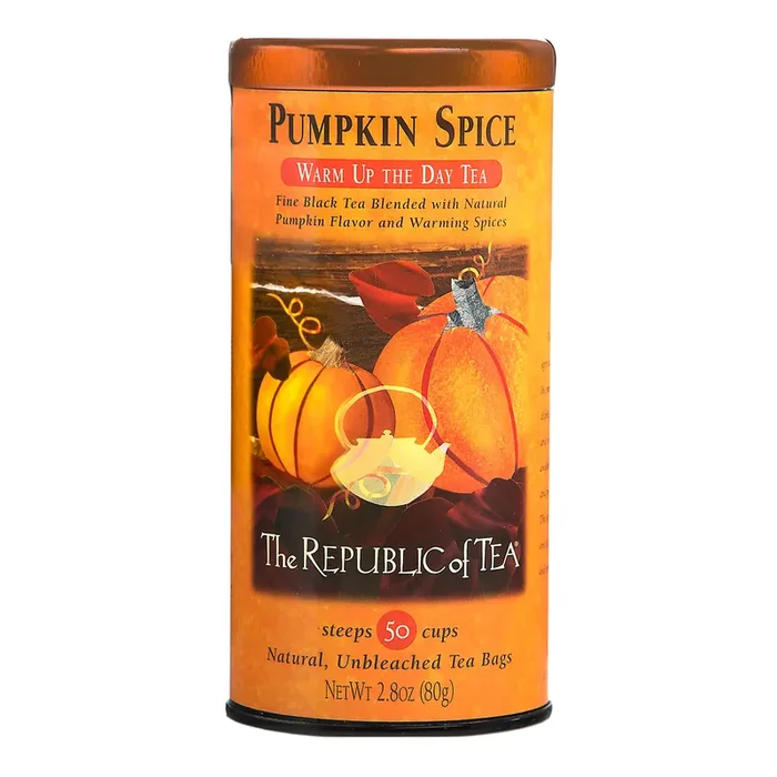 The Republic of Tea Pumpkin Spice Black Tea 50 Count