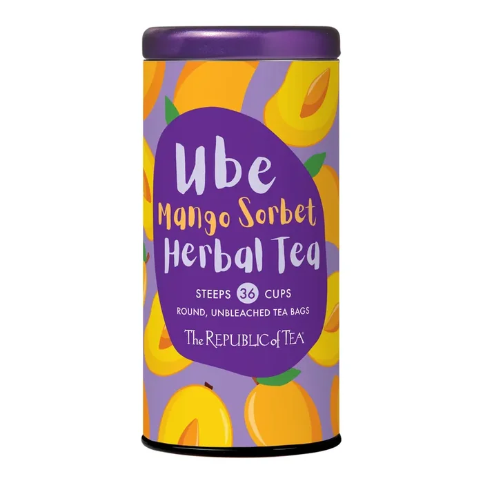 The Republic of Tea Ube Mango Sorbet Herbal Tea 36 Count