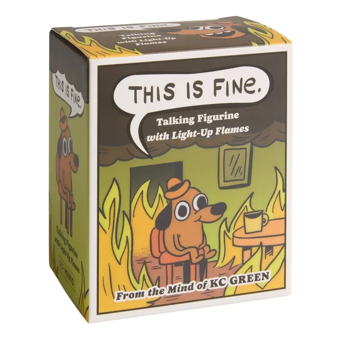 This Is Fine Talking Figurine Mini Kit