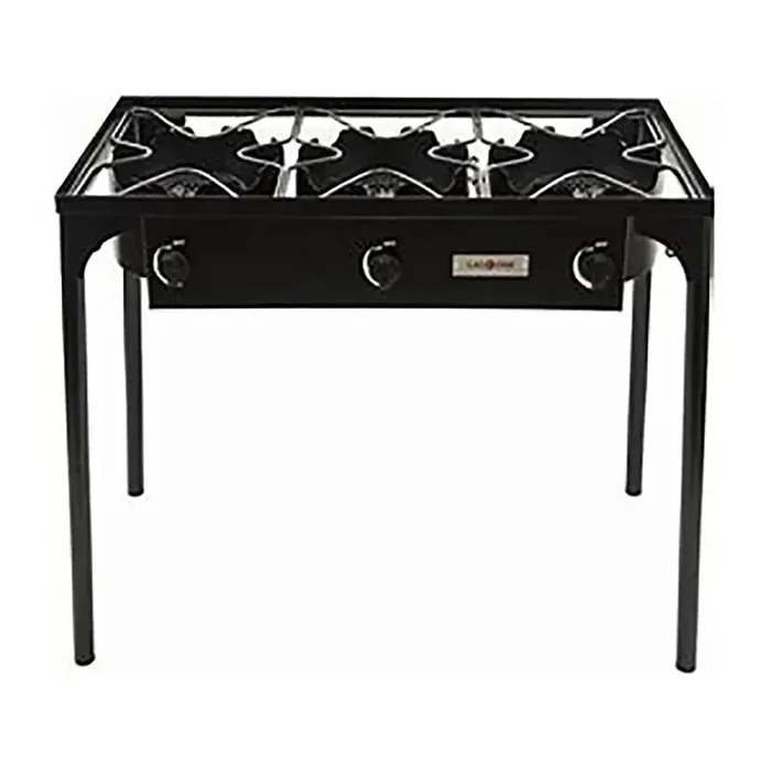 Three Burner Adjustable High Pressure Stove (225K BTU) 34.25″ x 17.75″ x 28.50″