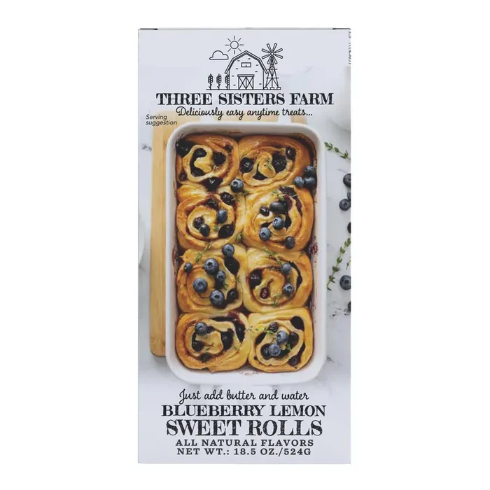 Three Sisters Farm Blueberry Lemon Sweet Rolls
