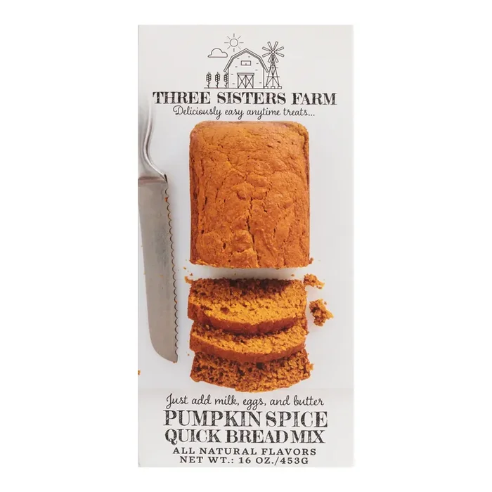 Three Sisters Farm Pumpkin Spice Quick Bread Mix