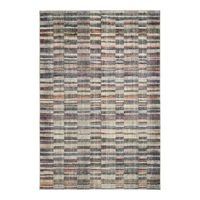 Timber Multicolor Checkerboard Stripe Area Rug