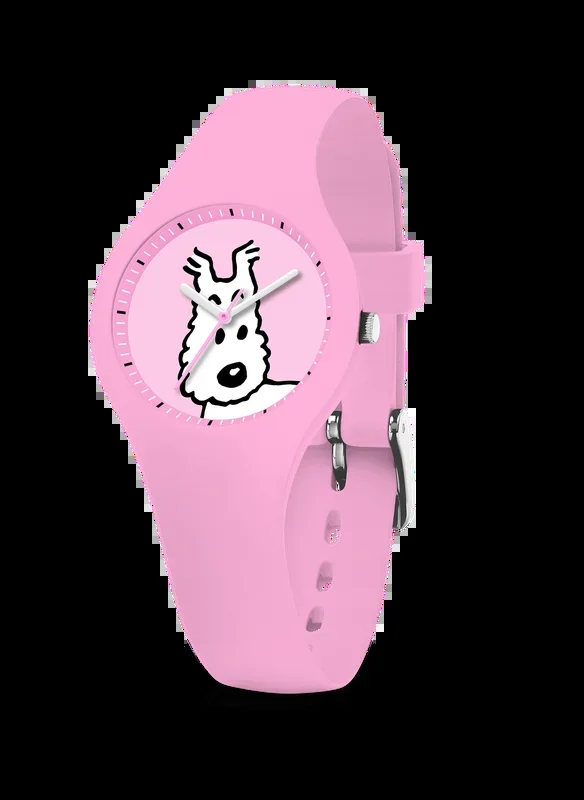Tintin Watch – Snowy in Pink