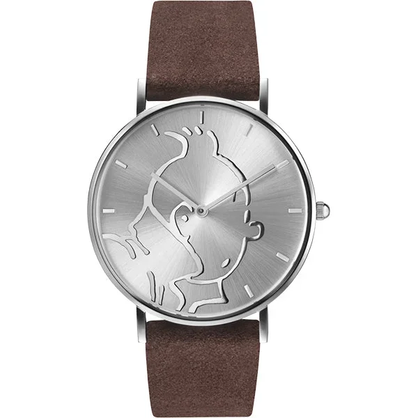 Tintin Watch- Tintin Steel and Brown