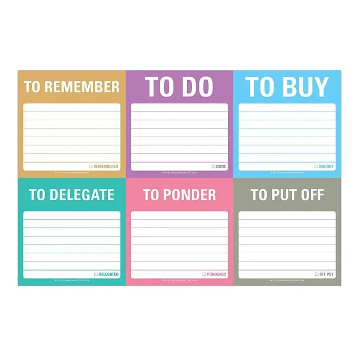 To Accomplish Sticky Notes Set