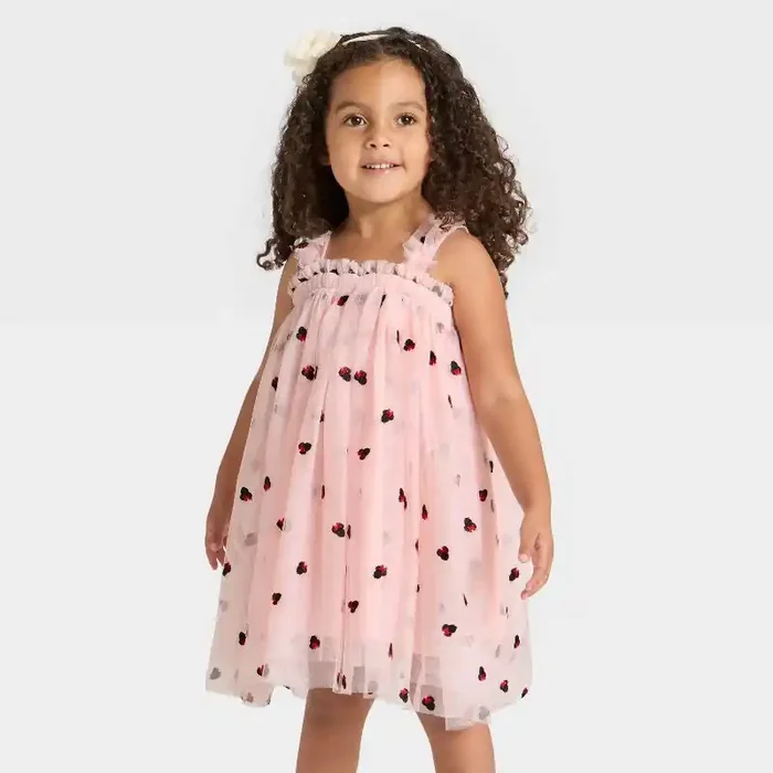 Toddler Girls‘ Disney Minnie Mouse Tulle Dress – Pink 2T