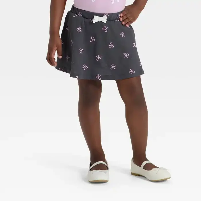 Toddler Girls‘ Skort – Cat & Jack™ Charcoal Gray 5T