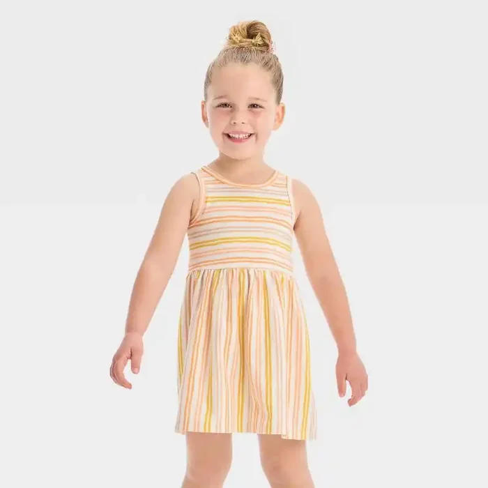Toddler Girls‘ Warm Striped Tank Dress – Cat & Jack™ 3T