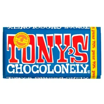 Tony’s Chocolonely 70% dark chocolate tablet