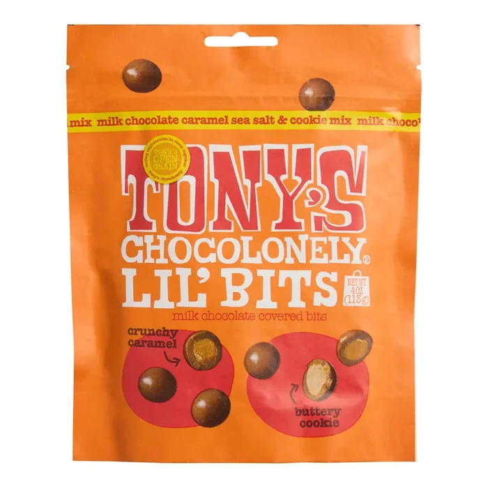 Tony‘s Chocolonely Chocolate Sea Salt Caramel Cookie Lil‘Bits