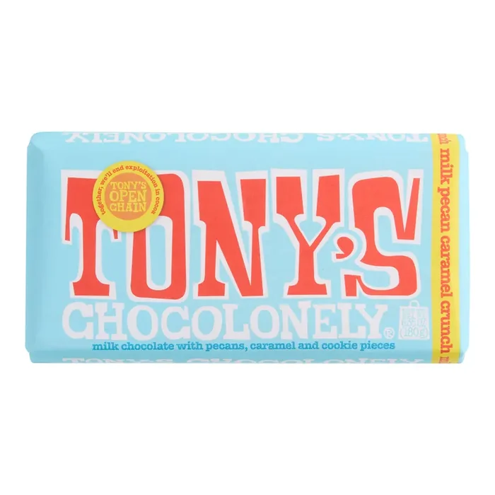 Tony‘s Chocolonely Pecan Caramel Milk Chocolate Bar