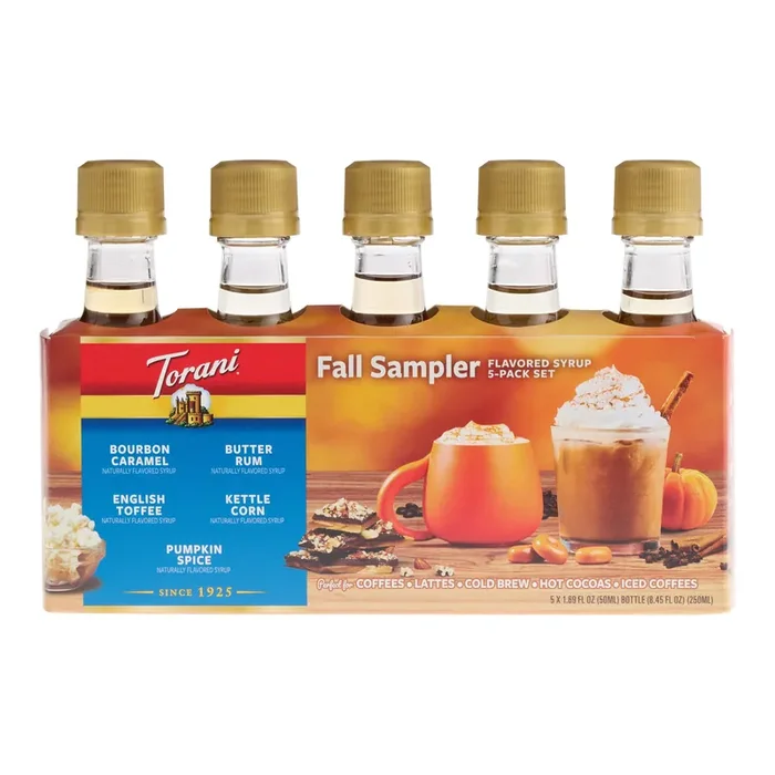 Torani Mini Fall Flavors Syrup Sampler 5 Pack