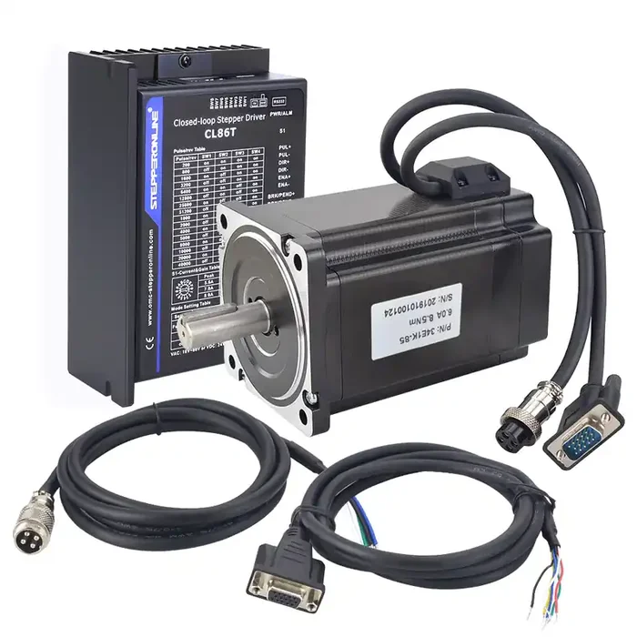 TP Series 1 Axis Closed Loop Stepper CNC Kit 8.5Nm 1203.7oz.in Nema 34 Motor and Driver
