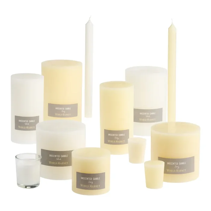 Traditional Unscented Candle Collection