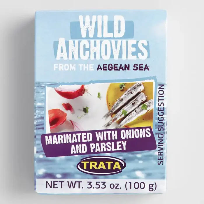 TRATA Anchovies Marinated with Onion and Parsley Set of 8