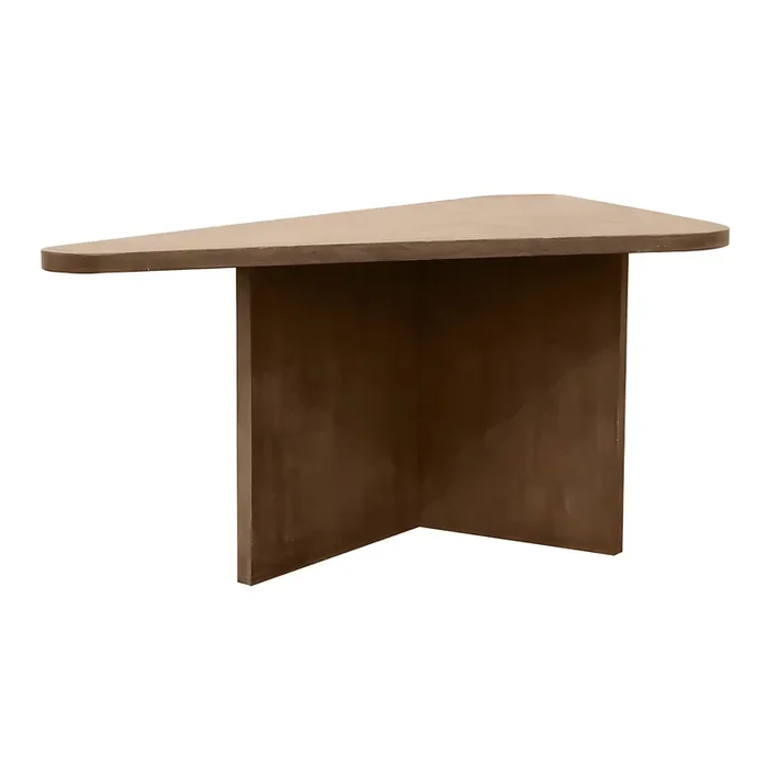 Trav Triangle Wood Coffee Dining Table