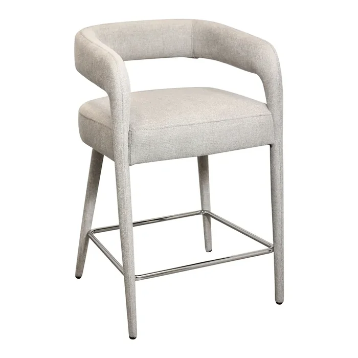 Trent Curved Open Back Upholstered Counter Stool
