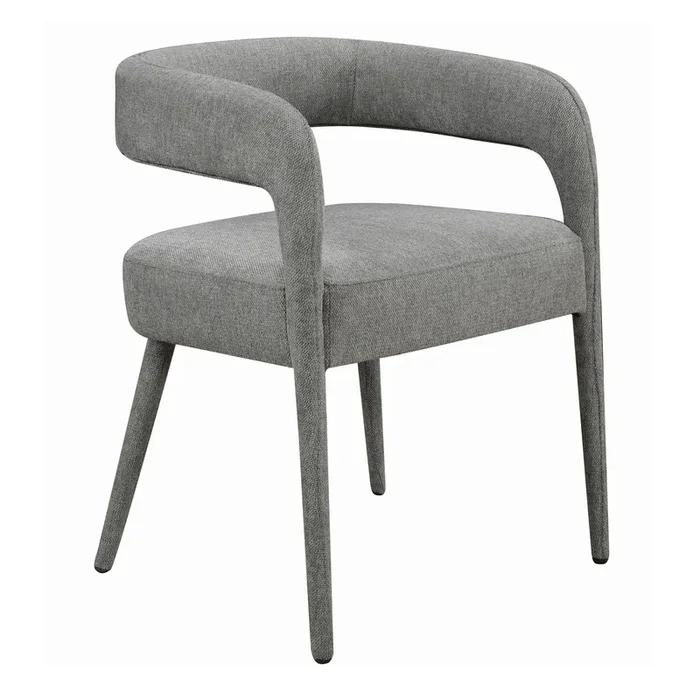 Trent Curved Open Back Upholstered Dining Chair 2 Piece Set