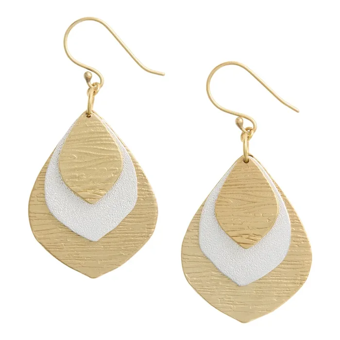 Tribe Amrapali x World Market 14k Gold & Silver Drop Earrings