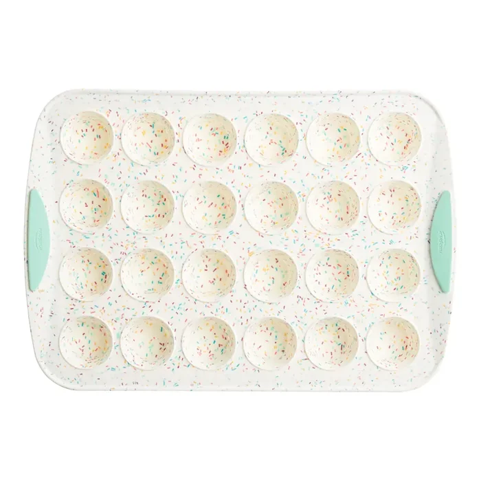 Trudeau Confetti Structured Silicone 24c Mini Muffin Pan