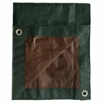 TruGuard Storage Tarp Cover Green/Brown Polyethylene