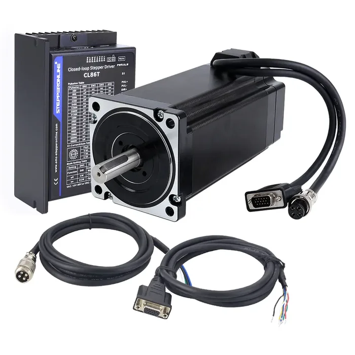 TS Series 12.0 Nm 1699.34oz.in 1 Axis Closed Loop Stepper CNC Kit Nema 34 Motor and Driver