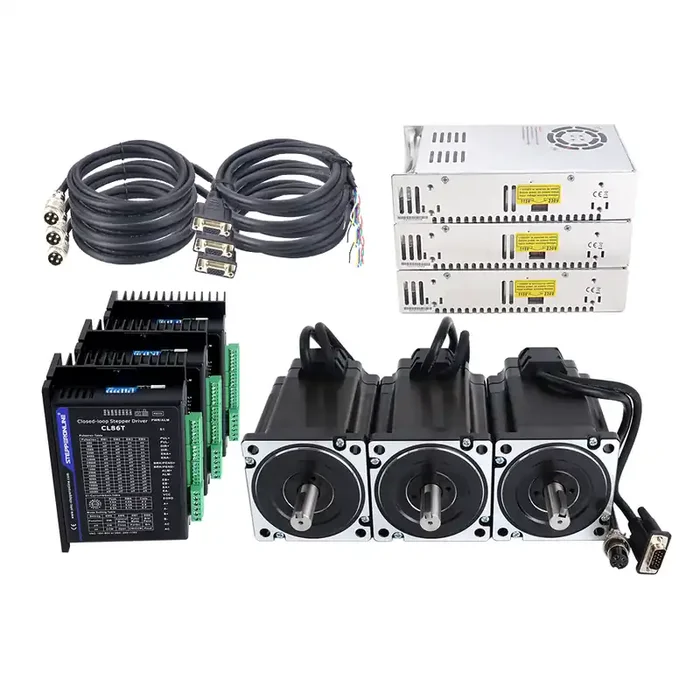 TS Series 3 Axis 9.0Nm 1274.5oz.in Nema 34 Closed Loop Stepper Kit with Power Supply