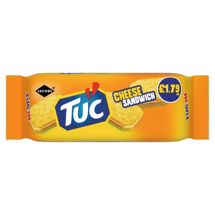 TUC Cheese Sandwich Crackers 150g PMP £1.79 – Case of 12