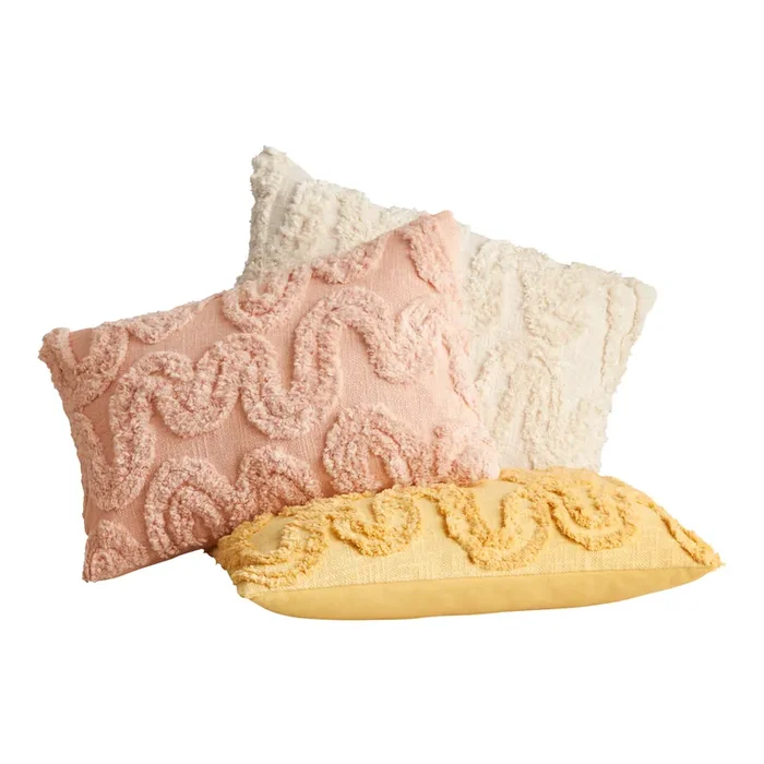 Tufted Wave Lumbar Pillow