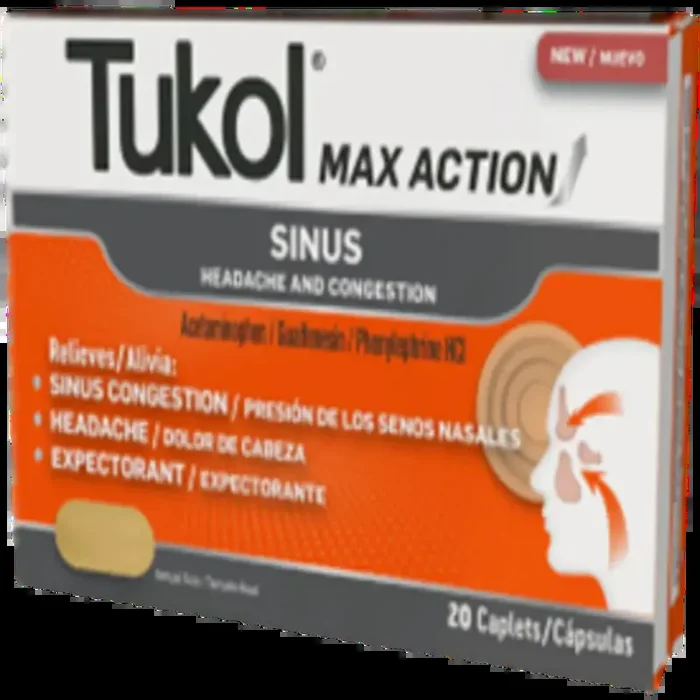 Tukol Max Action Sinus Caplets 20 ct